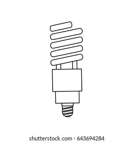saving light bulb electricity energy line