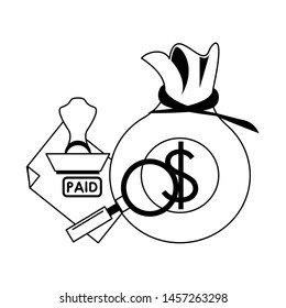 saving money business finance banking payment concept elements cartoon vector illustration graphic design