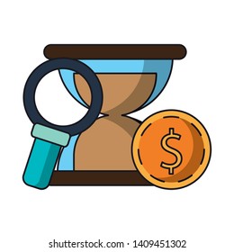 saving money concept elements cartoon vector illustration graphic design