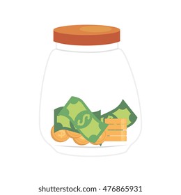 saving money currency isolated