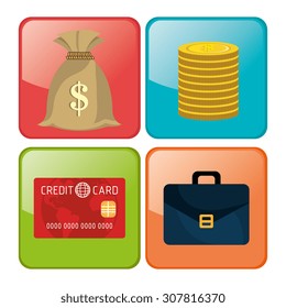 Saving money design, vector illustration eps 10.