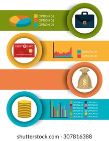 Saving money design, vector illustration eps 10.