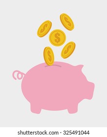 Saving money design, vector illustration eps10