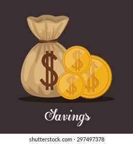 Saving Money digital design, vector illustration eps 10