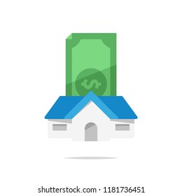 Saving money for house vector illustration