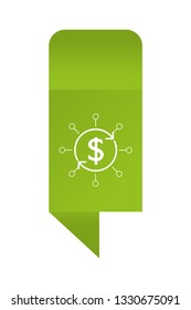 saving money icon cartoon