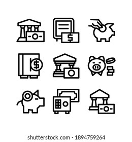 guardar icono de dinero o logotipo símbolo de señas aislado ilustración vectorial - Colección de iconos vectoriales de estilo negro de alta calidad
