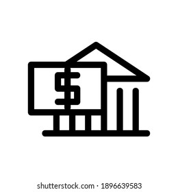 Sparen Sie Geld Symbol oder Logo einzeln auf Zeichen Vektorgrafik - hochwertige Vektorsymbole mit schwarzem Stil
