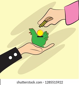 Saving Money Illustration