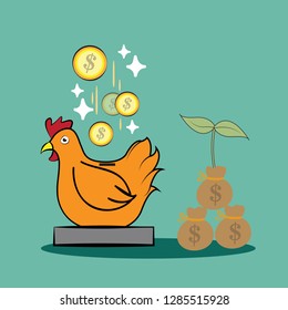 Saving Money Illustration