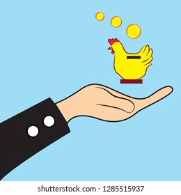 Saving Money Illustration