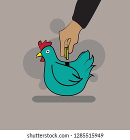 Saving Money Illustration