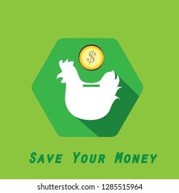 Saving Money Illustration