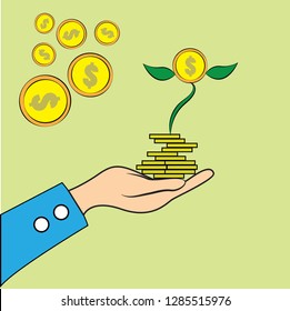 Saving Money Illustration