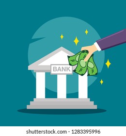 Saving Money Illustration Background Poster