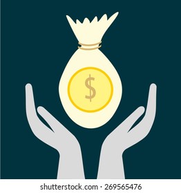 saving money  : vector illustration