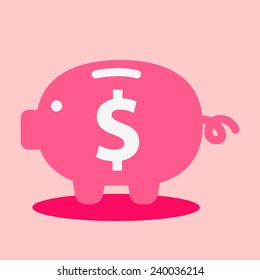 Saving Pig great for any use, Vector EPS10.