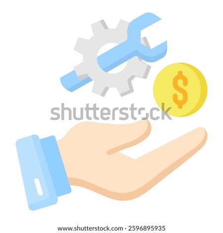 Saving Plan Icon in Flat Color Style. Simple Flat Icon Vector. Simple Vector Design