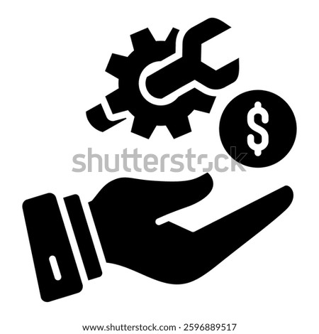 Saving Plan Icon in Glyph Dual Color Style. Simple Glyph Icon Vector. Simple Vector Design