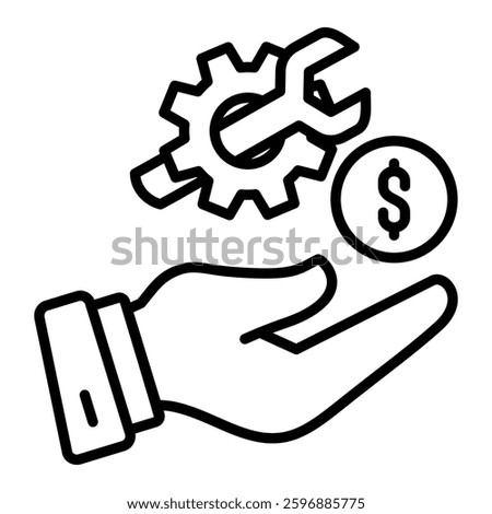 Saving Plan icon in Outline Style. Simple Outline Icon Vector. Simple Vector Design