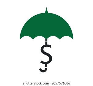 Saving and protecting money. Vector flat illustration. Insurance concept. Banner or poster template.
