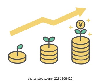 Ahorro y recaudación de dinero Material de la imagen de inversión