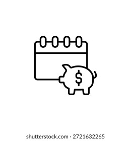Icono De Programa De Ahorro Y Esquema Financiero Para Microstock