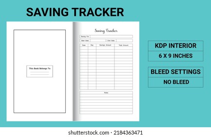 Saving Tracker - Kdp Interior