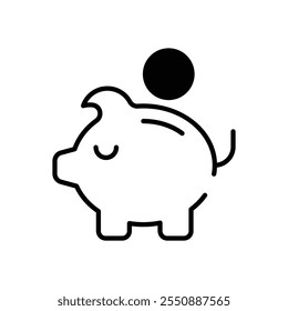 Icono de Vector de ahorro ilustración de stock