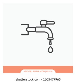 Saving water use Icon Vector Illustration