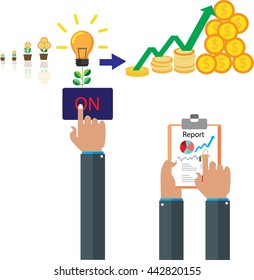 Savings concept, switch off, energy concept, idea save money
