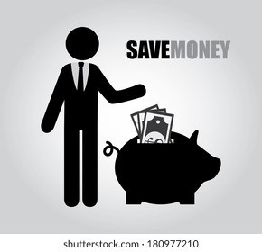 savings design over gray background vector illustration