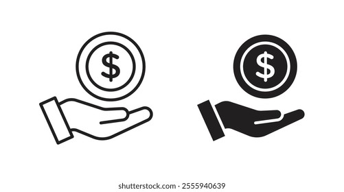 Savings flat simple vector symbols illustration.