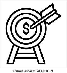 Savings Goals Icon Element For Design
