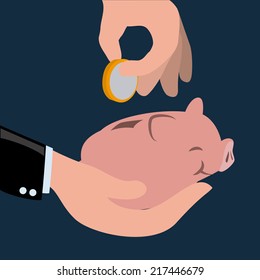 savings graphic design ,vector illustration