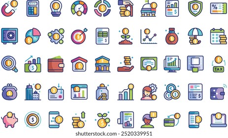 Savings High-Quality Vector Icons Collection with Editable Stroke. Ideal for Professional and Creative Projects.