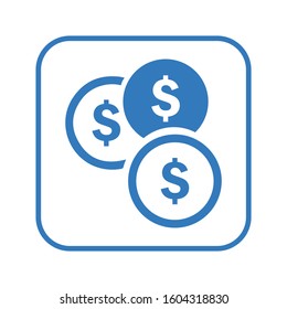 Savings icon / Coins, save money, dollar