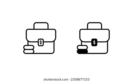 Diseño de iconos de ahorro con ilustración de fondo blanco