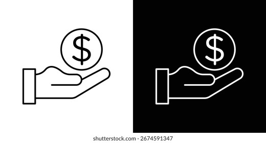 Icono de ahorro. Iconos de línea de trazo editables