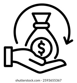 Savings Icon Element For Design