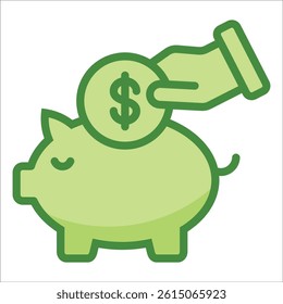 Savings Icon Element For Design