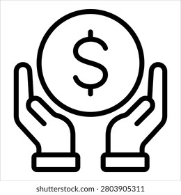 Savings Icon Element For Design
