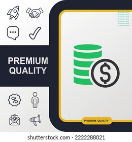 savings icon graphic elements for your work