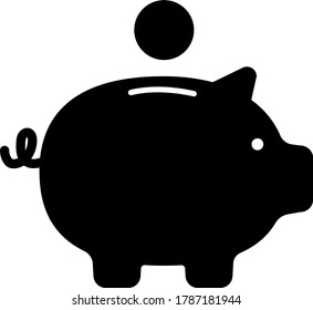 Savings icon illustration material / vector