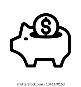 savings icon or logo isolated sign symbol vector illustration - high quality black style vector icons
