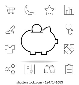 savings icon. Minimal Universal Theme icons universal set for web and mobile