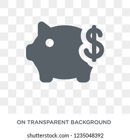 Savings icon. Trendy flat vector Savings icon on transparent background from Insurance collection. 