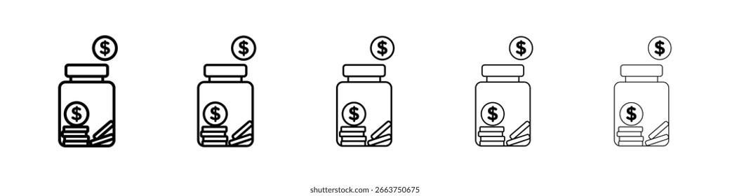 Savings icon vector collection. EPS 10