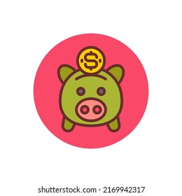 savings icon in vector. Logotype