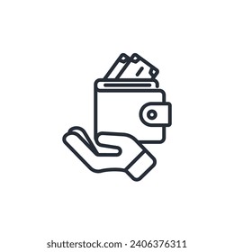 icono de ahorro. vector.Curso editable.Signo de estilo lineal para uso de diseño web,logotipo.Ilustración de símbolo.